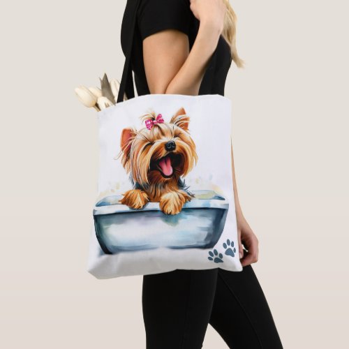 Yorkie Dog Tote Bag