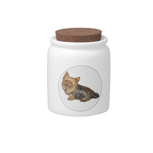 Yorkie Dog Treat Jar