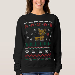 Yorkie Dog Ugly Christmas Sweater Xmas