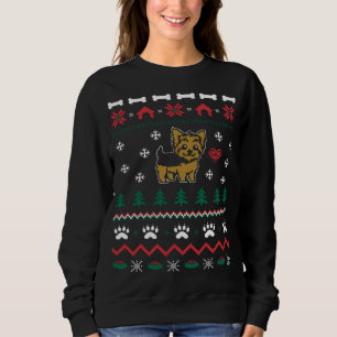 Yorkie Dog Ugly Christmas Sweater Xmas