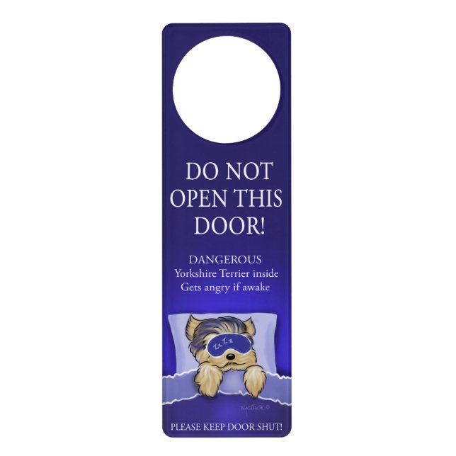 Yorkie Door Hanger (Front)