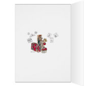 Yorkie Eiffel Tower Paris Cards (Inside (Left))
