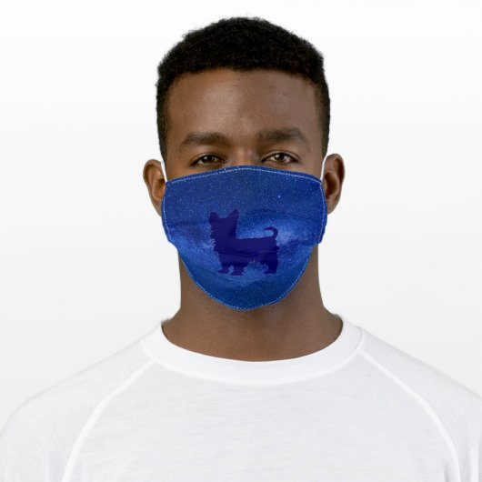 Yorkie face mask for virus peotection. (Worn)