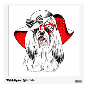 Yorkie Fashion Shoot Wall Decal