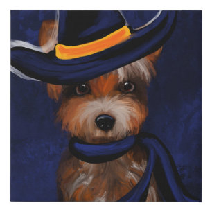 YORKIE      FAUX CANVAS PRINT
