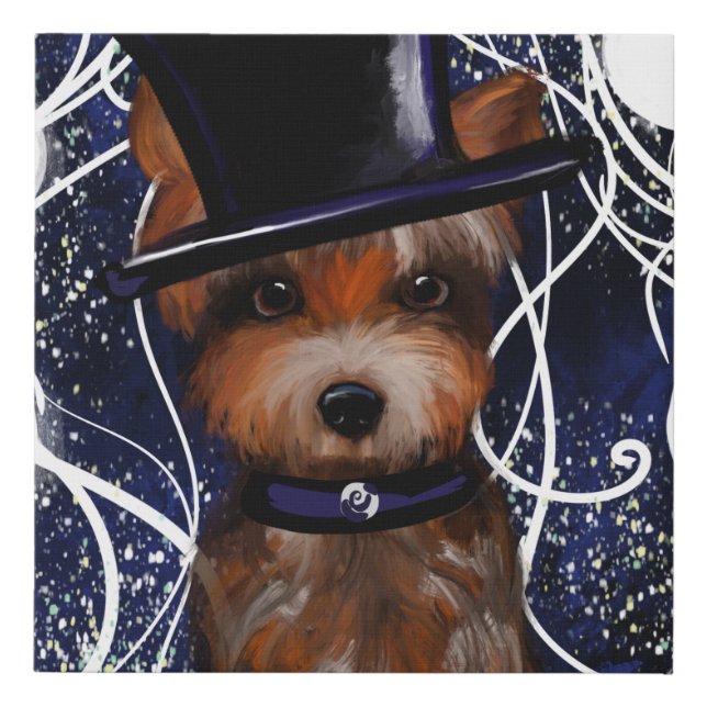 YORKIE        FAUX CANVAS PRINT (Front)