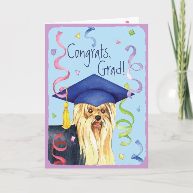 Yorkie Graduate Card (Front)