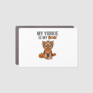 Yorkie Halloween Costume  My Yorkie is My Boo Dog  Car Magnet