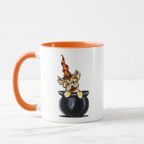 Yorkie Halloween Good Witch Off_Leash Art Mug