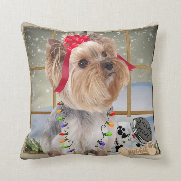 yorkie shaped pillow