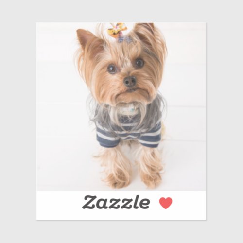 yorkie_in sweater sticker