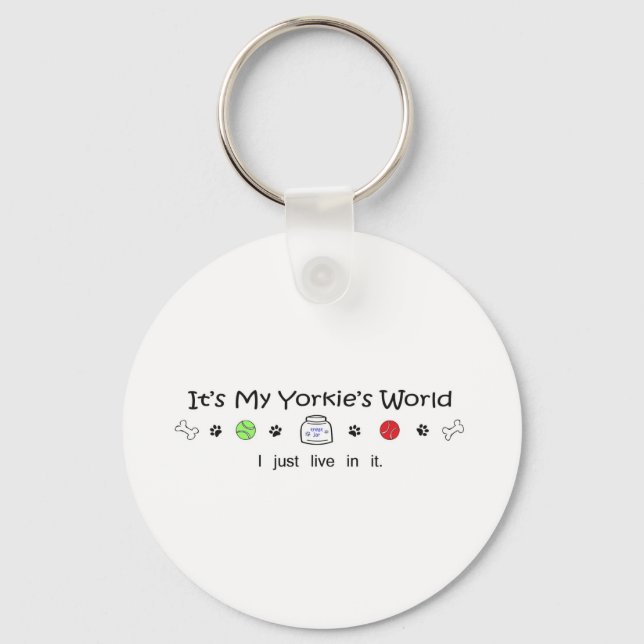 Yorkie Keychain (Front)