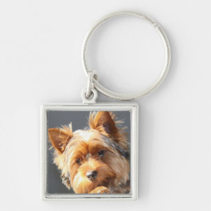 yorkie keychain