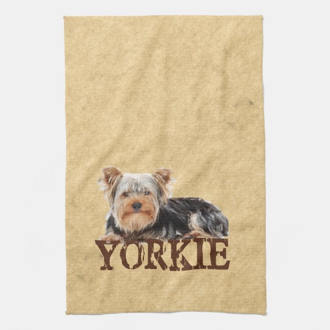 Yorkie Kitchen Towel (Vertical)