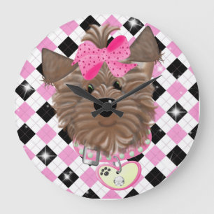 Yorkie (Large) Clock
