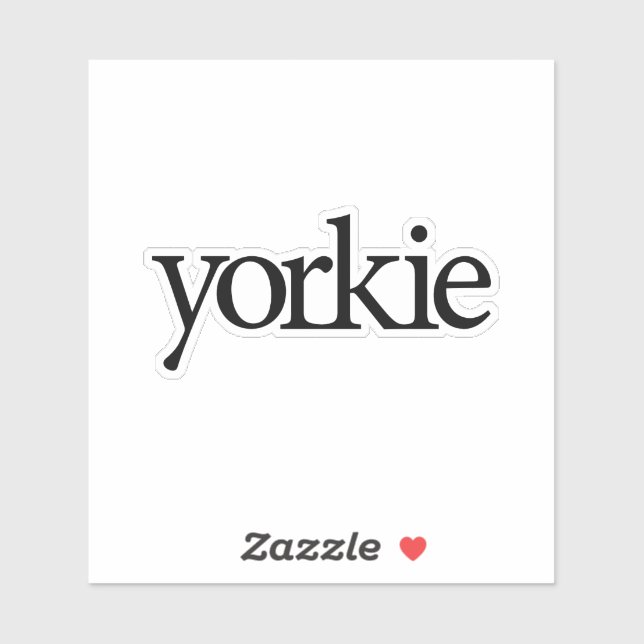Yorkie Logo Sticker (Sheet)