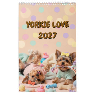 Yorkie Love 2027 Calendar