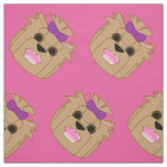 Yorkie Love Fabric
