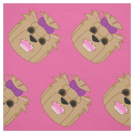 Yorkie Love Fabric