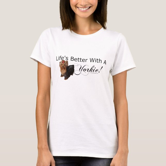 Yorkie Lover Gifts T-Shirt (Front)