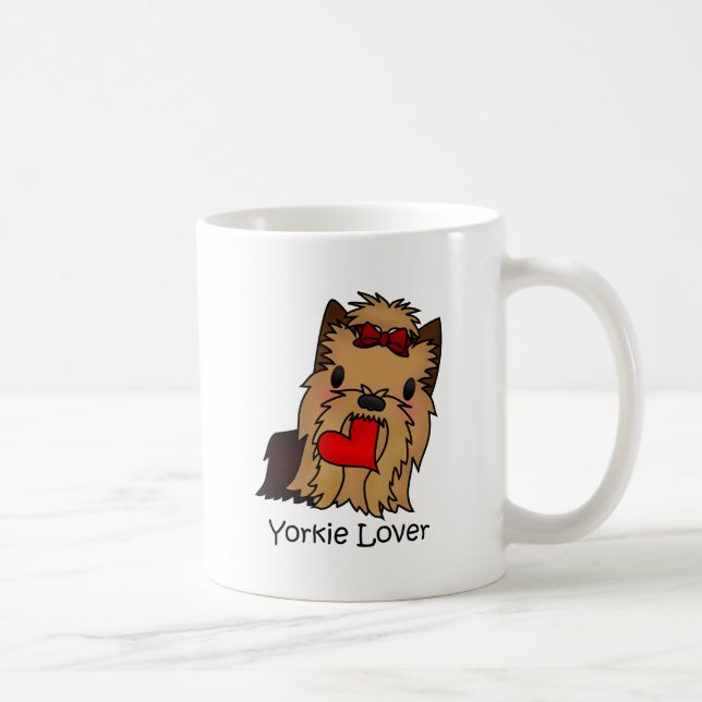 Yorkie Lover, Yorkshire Terrier Coffee Mug (Right)
