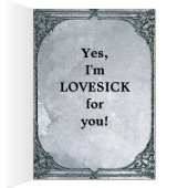 Yorkie LoveSick Customizable Cards (Inside (Right))