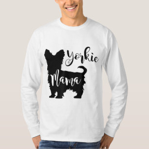 Yorkie Mama Profile Yorkshire Terrier Fun Dog Mom T-Shirt