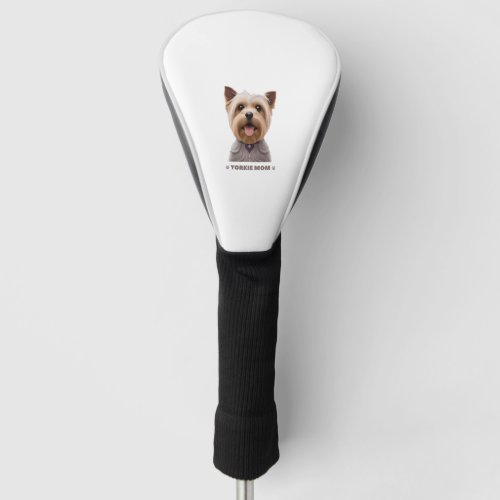 Yorkie mom cute dog design  golf head cover