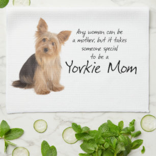 Yorkie Mom Kitchen Towel