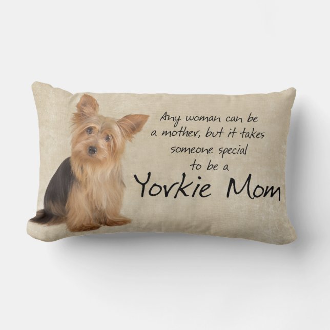 Yorkie Mom Pillow (Front)