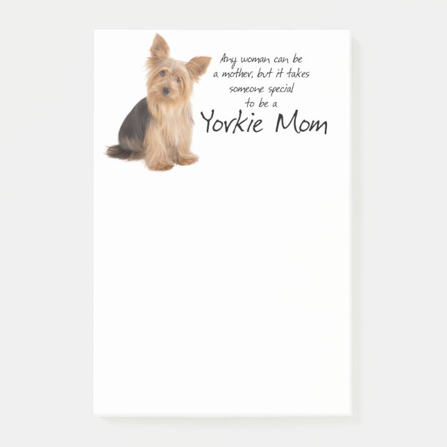 Yorkie Mom Post-It Notes (Front)