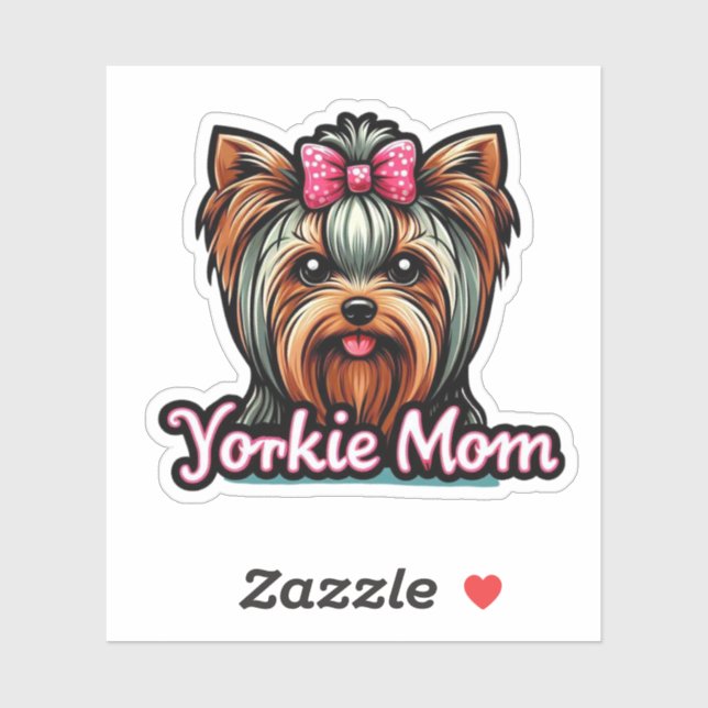Yorkie Mom Sticker (Sheet)