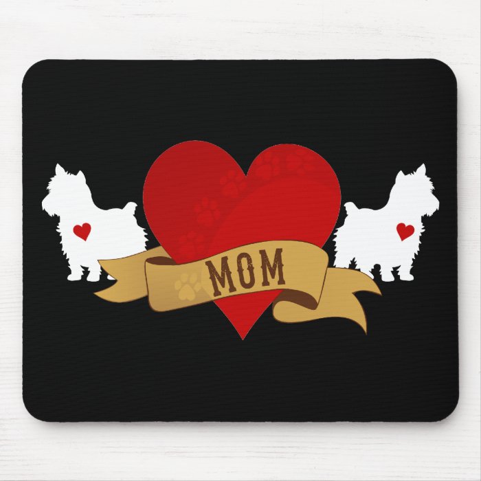 Yorkie Mom [Tattoo style] Mouse Pad