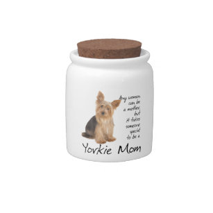 Yorkie Mom Treat Jar