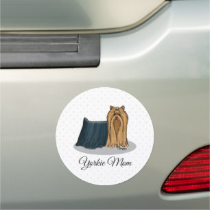 Yorkie Mom (Yorkshire Terrier Mom) Cute Car Magnet