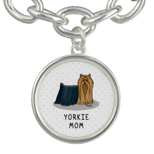 Yorkie Mom (Yorkshire Terrier Mom) Cute Dog Mom Bracelet
