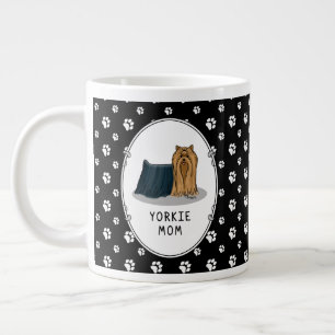 Yorkie Mom (Yorkshire Terrier Mom) Cute Dog Mom Giant Coffee Mug