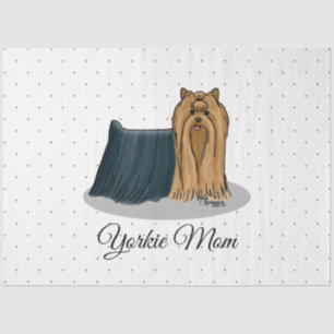 Yorkie Mom (Yorkshire Terrier Mom) Cute Tissue Paper