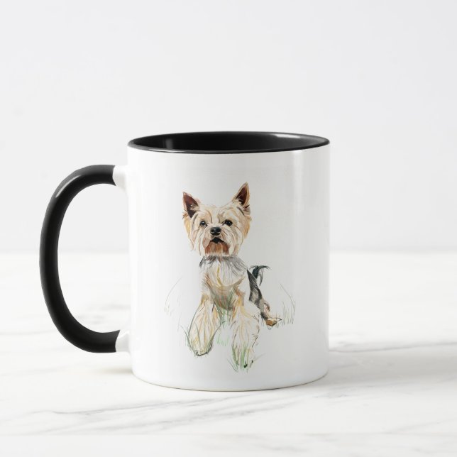Yorkie Mug – Yorkshire Terrier, Dog Coffee Mug (Left)