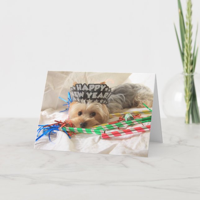 Yorkie New Year Card (Front)