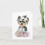 Yorkie Note Cards at Zazzle