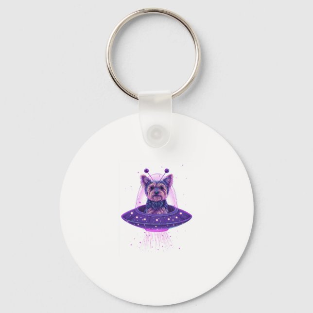 Yorkie � Out-of-This-World Dog Keychain (Front)