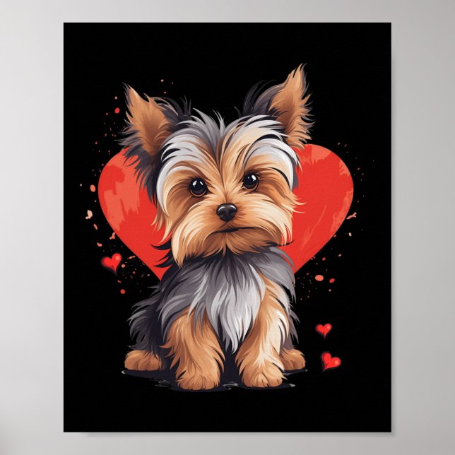 Yorkie Owner Mom Dad Yorkshire Terrier Dog Lover V Poster (Front)