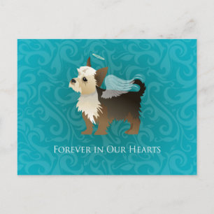 Yorkie - Pet Memorial - Angel Dog Postcard
