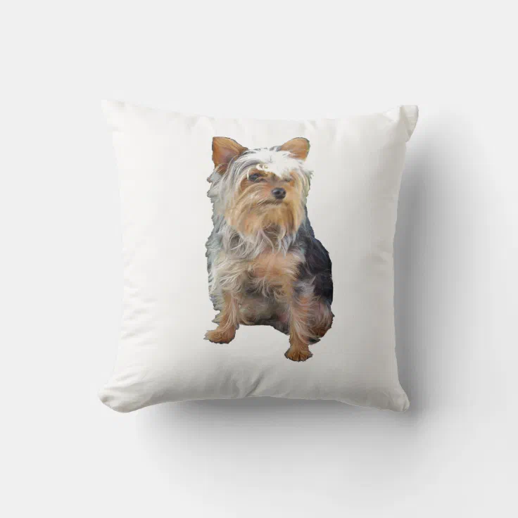 Yorkie Pillow Zazzle