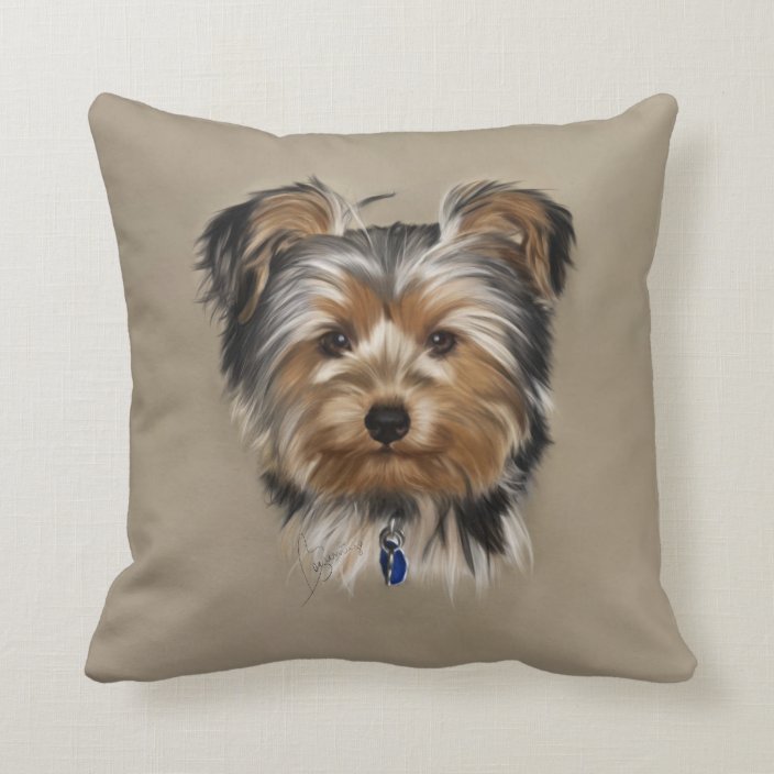 yorkie shaped pillow