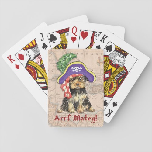 Yorkie Pirate Poker Cards