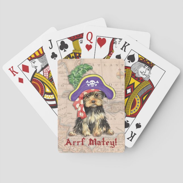 Yorkie Pirate Poker Cards (Back)