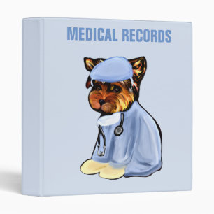 YORKIE POO 3 RING BINDER