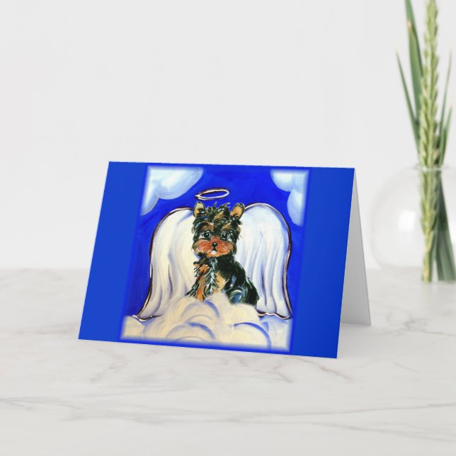 Yorkie Poo Angel Card (Front)